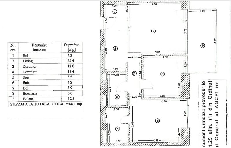 One Verdi Park 2023, Floreasca, 3 camere 110mp 2 Bai, Centrala, Loc Parcare